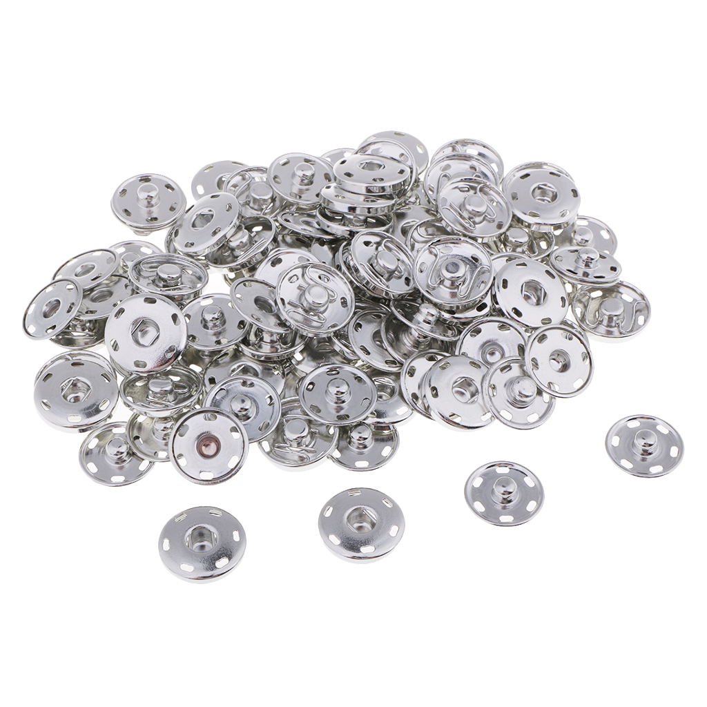 Metall-Druckknöpfe Zum Aufnähen – 12 Mm, 20 Sets In Schwarz – Für Kleidung & DIY