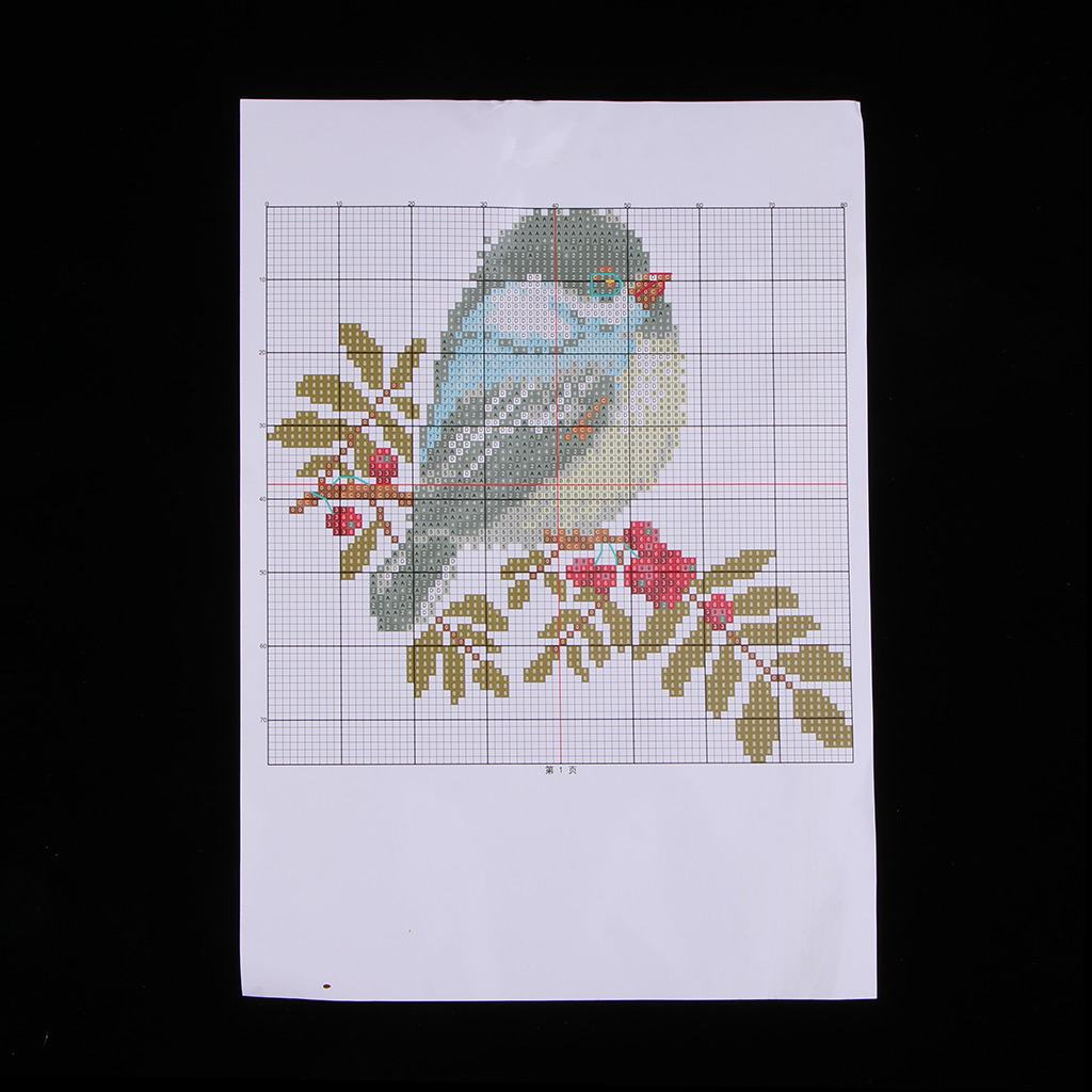 Cross Stitch Stamped Kits Little Bird DIY Embroidery Needlework for