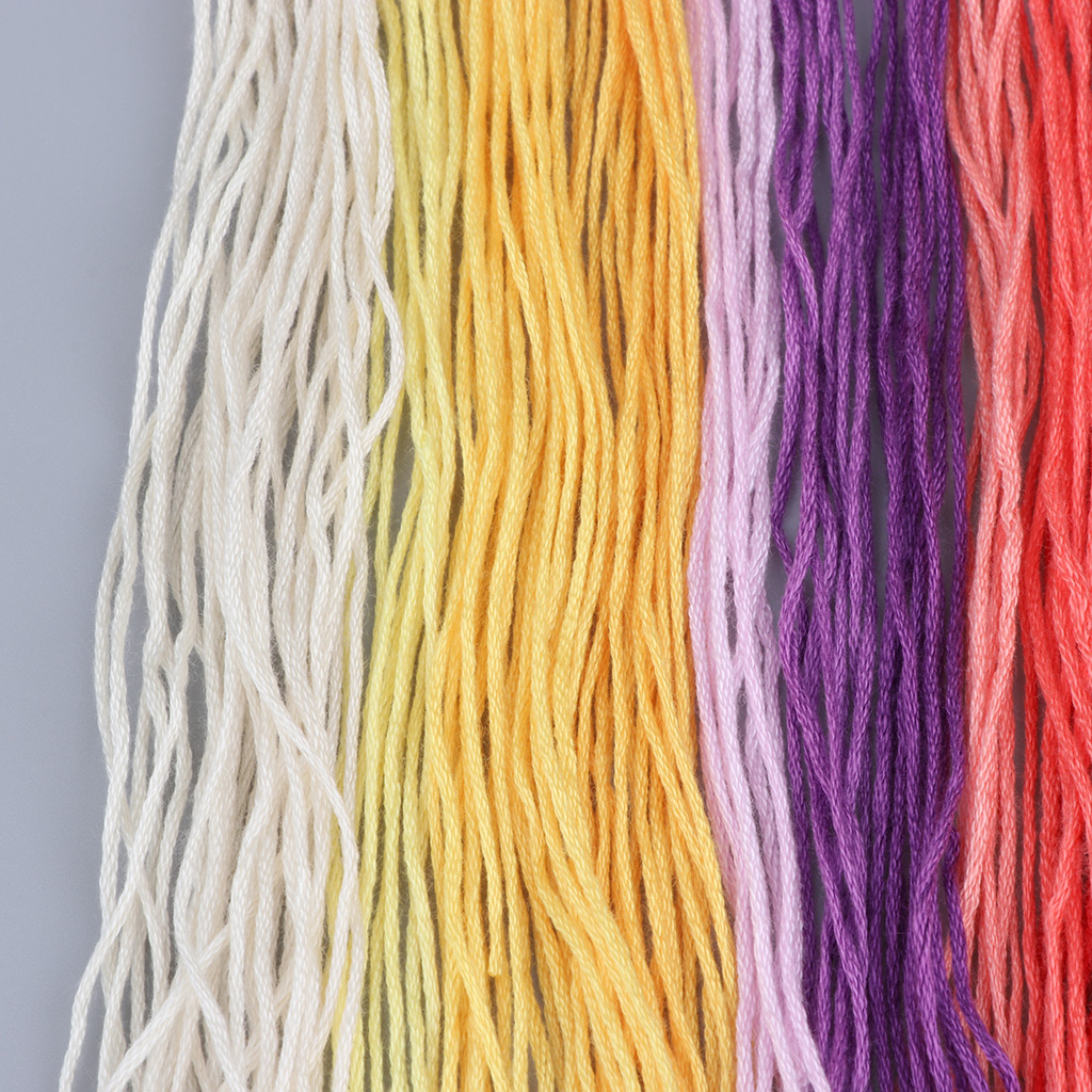 Flower Cross Stitch Stamped Embroidery Kit with Pattern Needlework Kit EC001