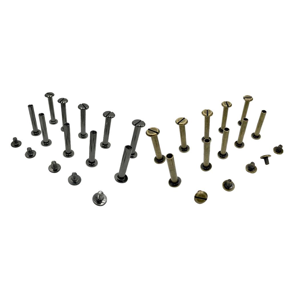 10pcs Posts Binding Screws Rivets Scrapbooking Picture Album Binding 10x30mm