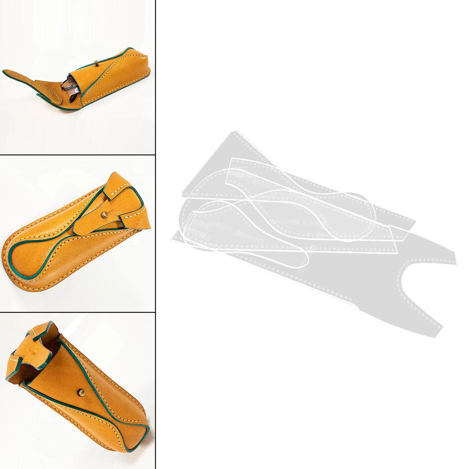 Leathercraft Stencil Handmade Leather Craft Pattern for Glasses Case Wallet