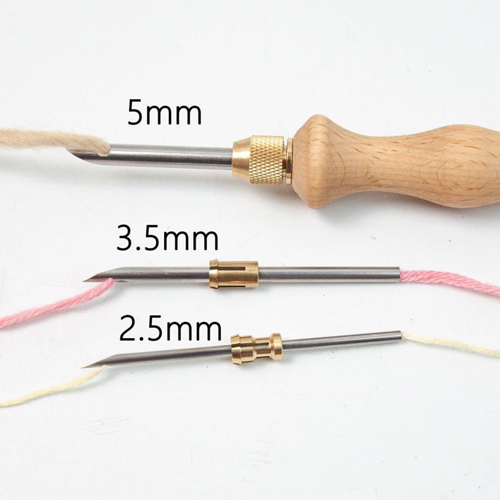 Embroidery Punch Needle Set Durable Hand Woven for Children Adults Beginners