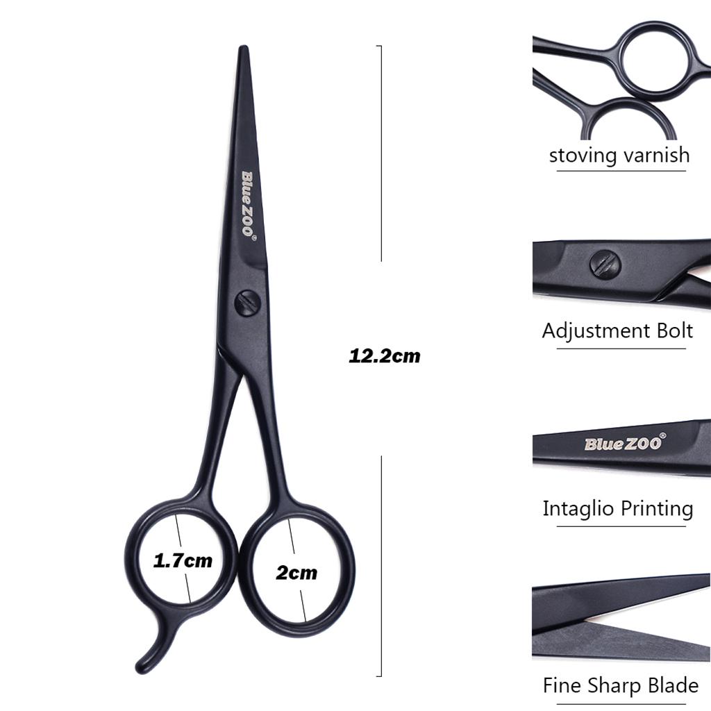 2 Pcs Steel Hair Beard Eyelashes Scissors Eyebrow Trimmer Cosmetic Tool