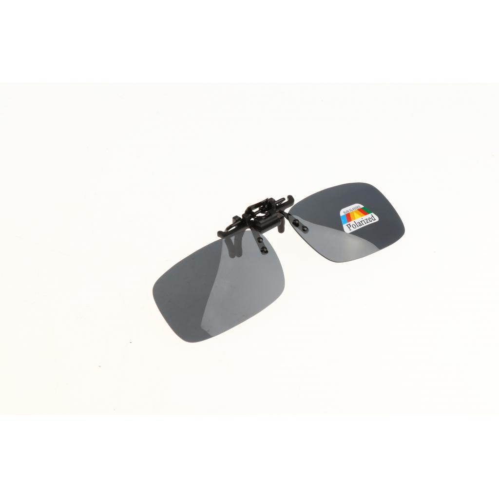 Polarized Clip On Driving Eyeglasses Frameless Sunglasses Lenses Grey