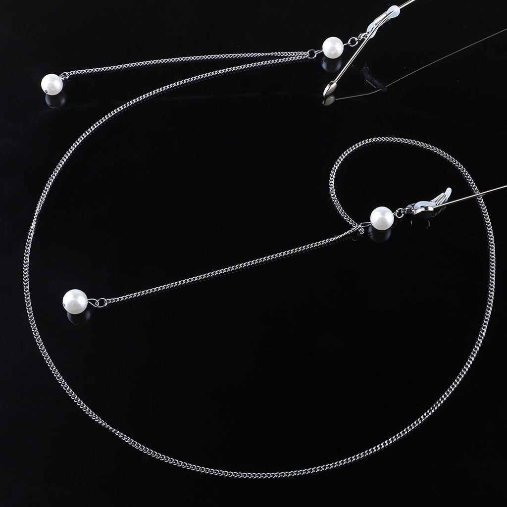 Elegant Eyeglass Reading Glasses Sunglasses Holder Necklace Chain Silver