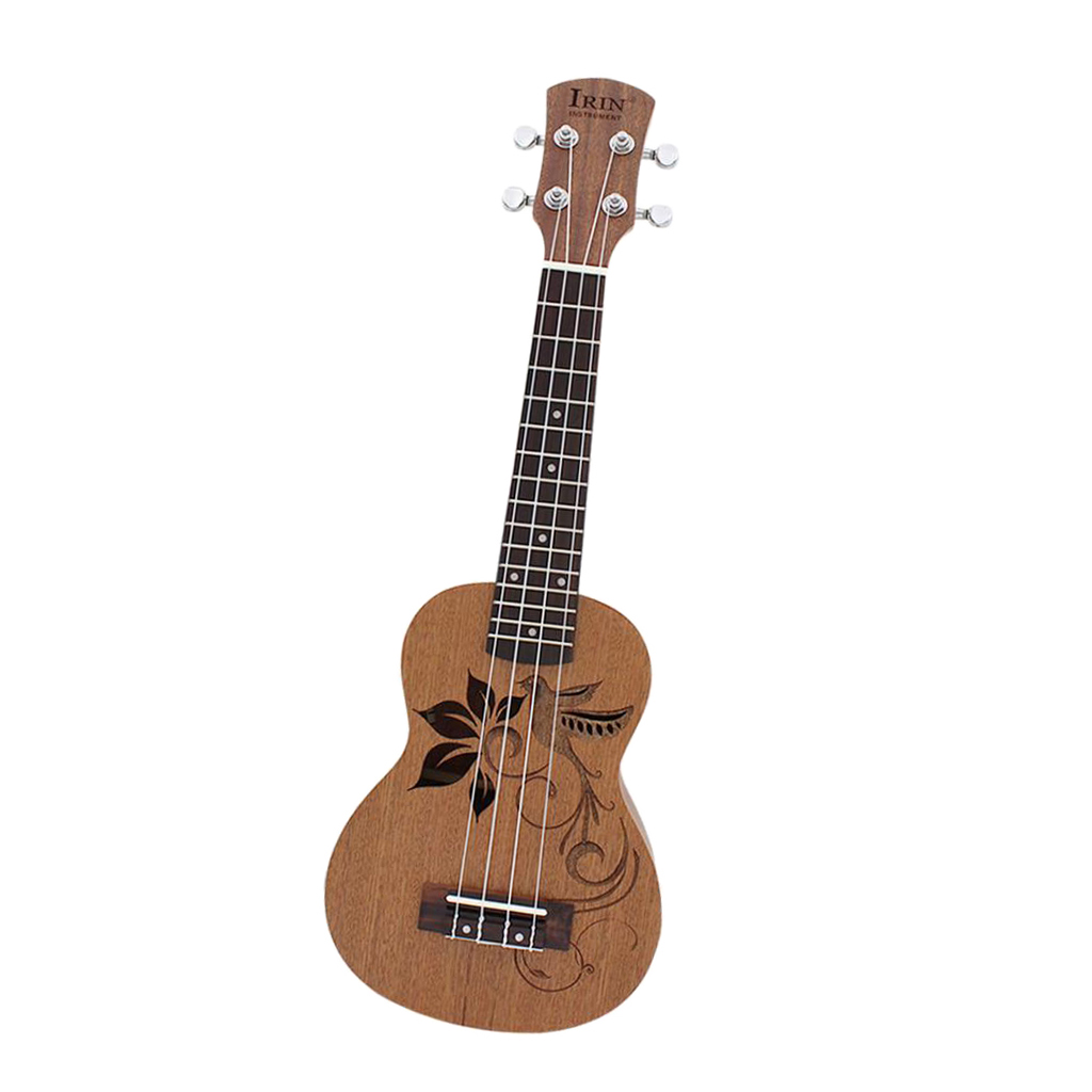 Details about 21 inch Laser Engraving Picture Soprano Ukulele for Students  Practice