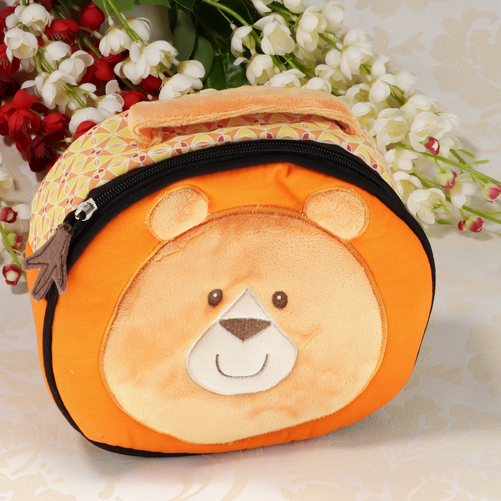 Insulated & Waterproof Baby Lunch Bag Carry Handbag Picnic Bag Orange Lion