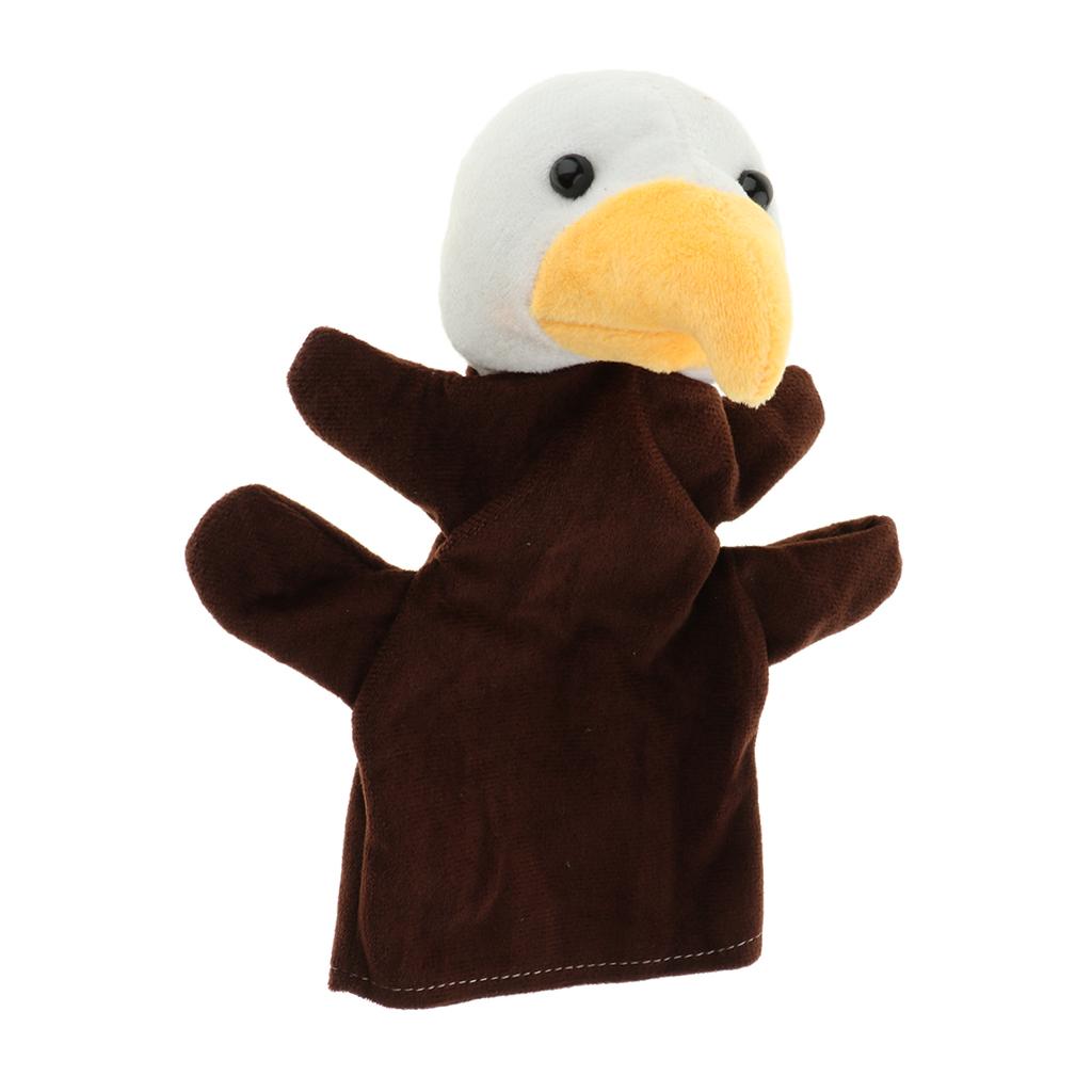 Story Learning Kids Zoo Plush Toy Animal Hand Glove Puppets Eagle