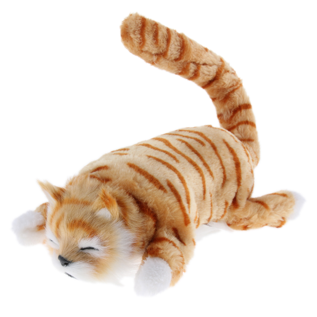 Wagging Tail Rolling Kitten Plush Stuffed Cat Electronic ...