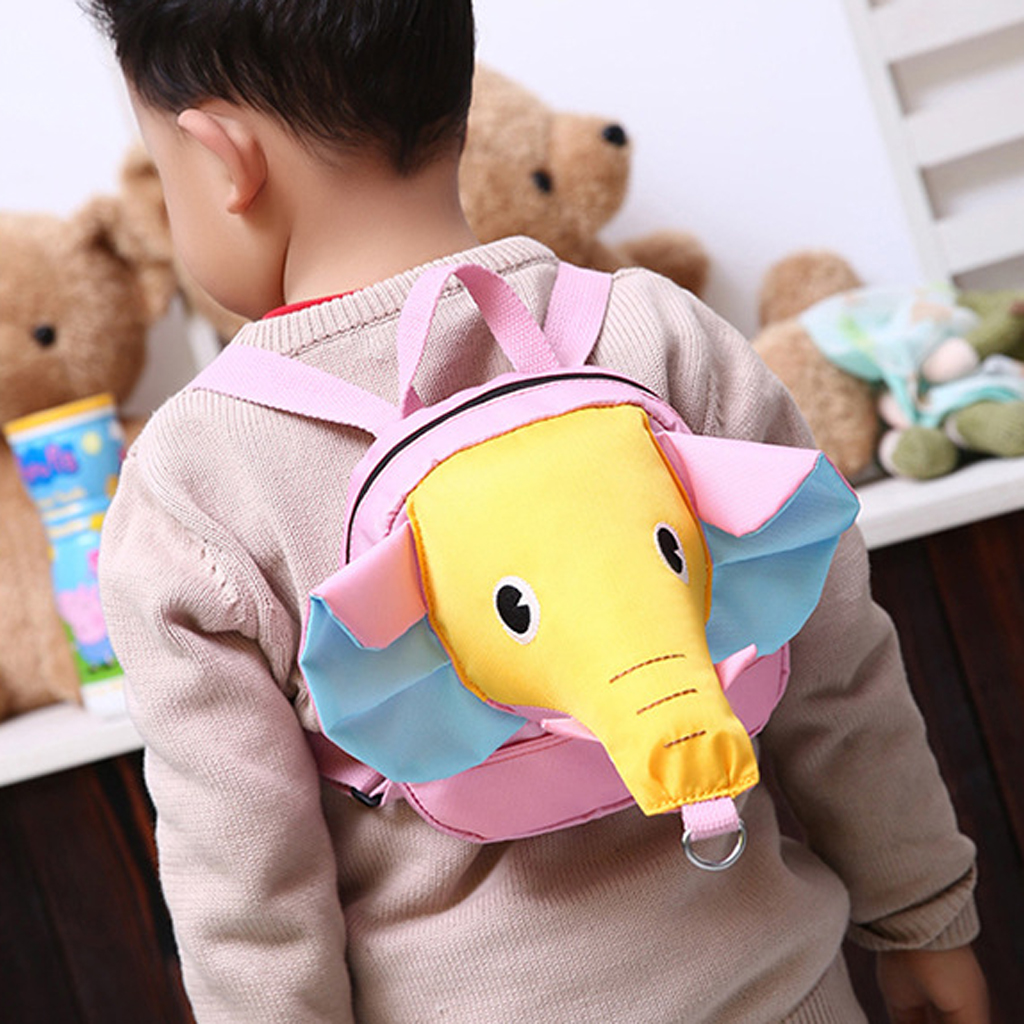 Baby Elephant Waking Safety Harness Anti-Lost Backpack Yellow