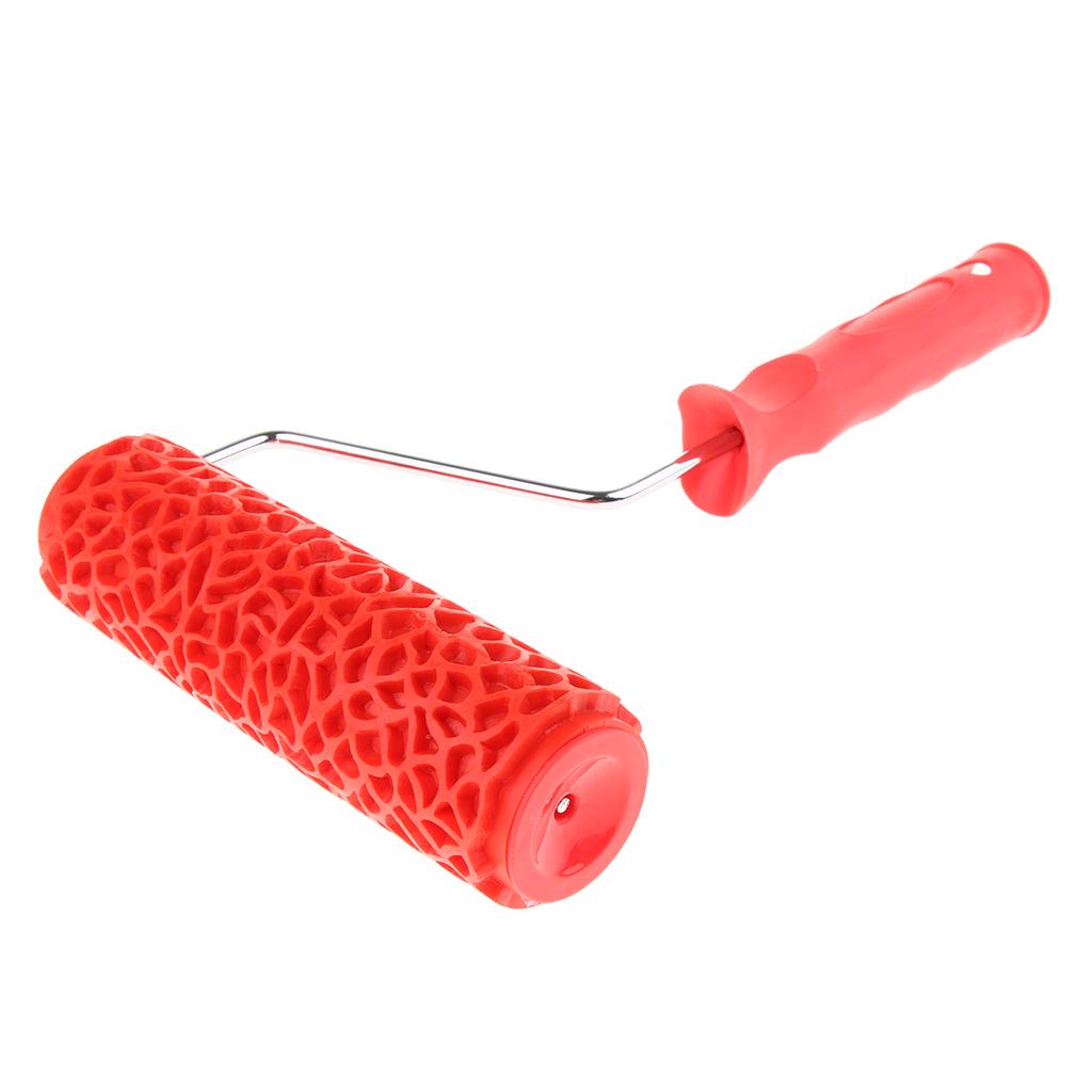 7" Embossing Paint Roller Wall Painting Brush Sleeve with Handle