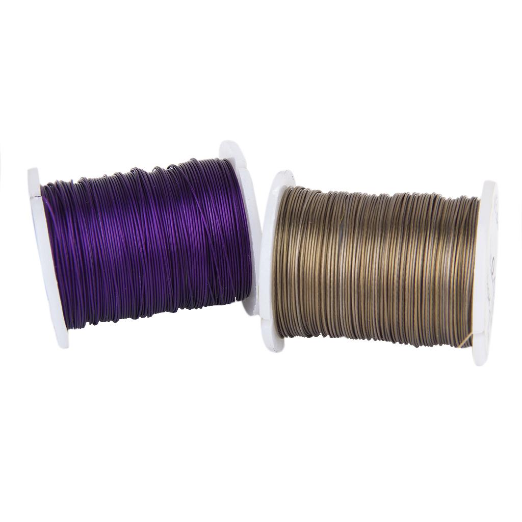 10 Rolls Mixed Color Steel Beading Wire Thread String 0.45mm DIY Jewellery Making