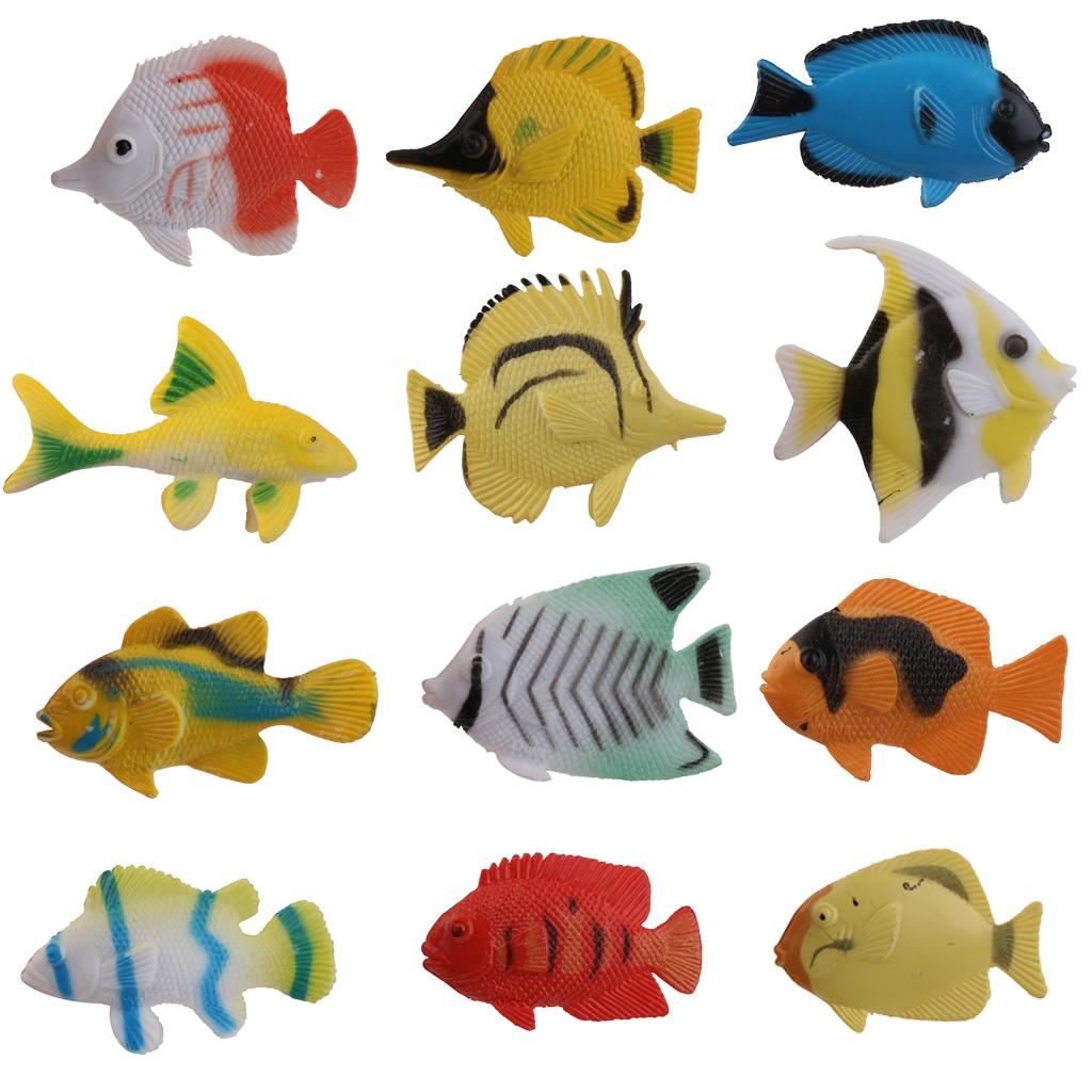36-piece Plastic Marine Animal Fish Model Educational Toy Party Bag Fillers