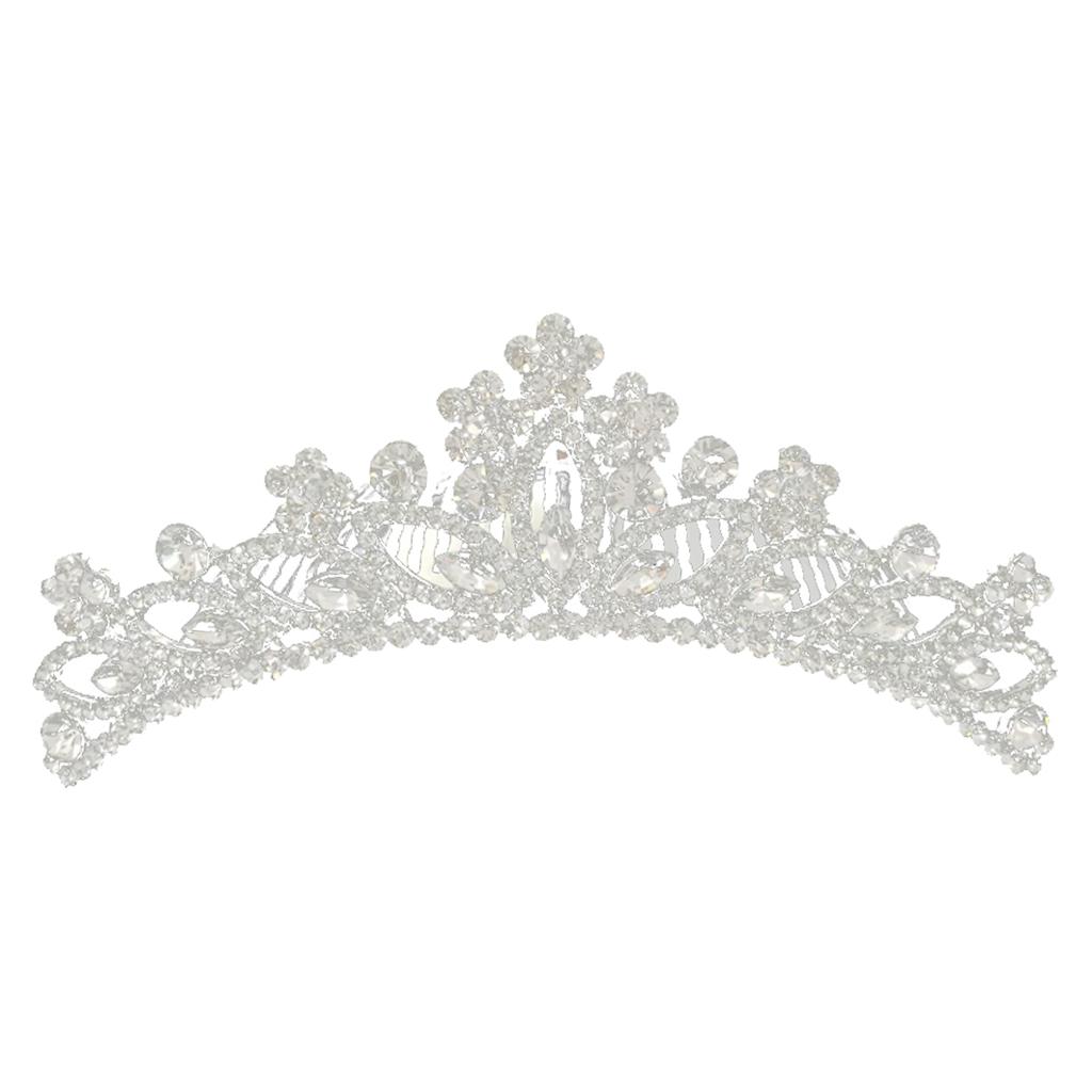 Rhinestones Wedding Bridal Crown Hair Comb Tiara