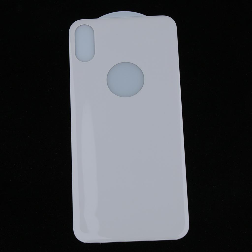5D Back Cover Tempered Glass Screen Protector Film For iPhone XS Max White