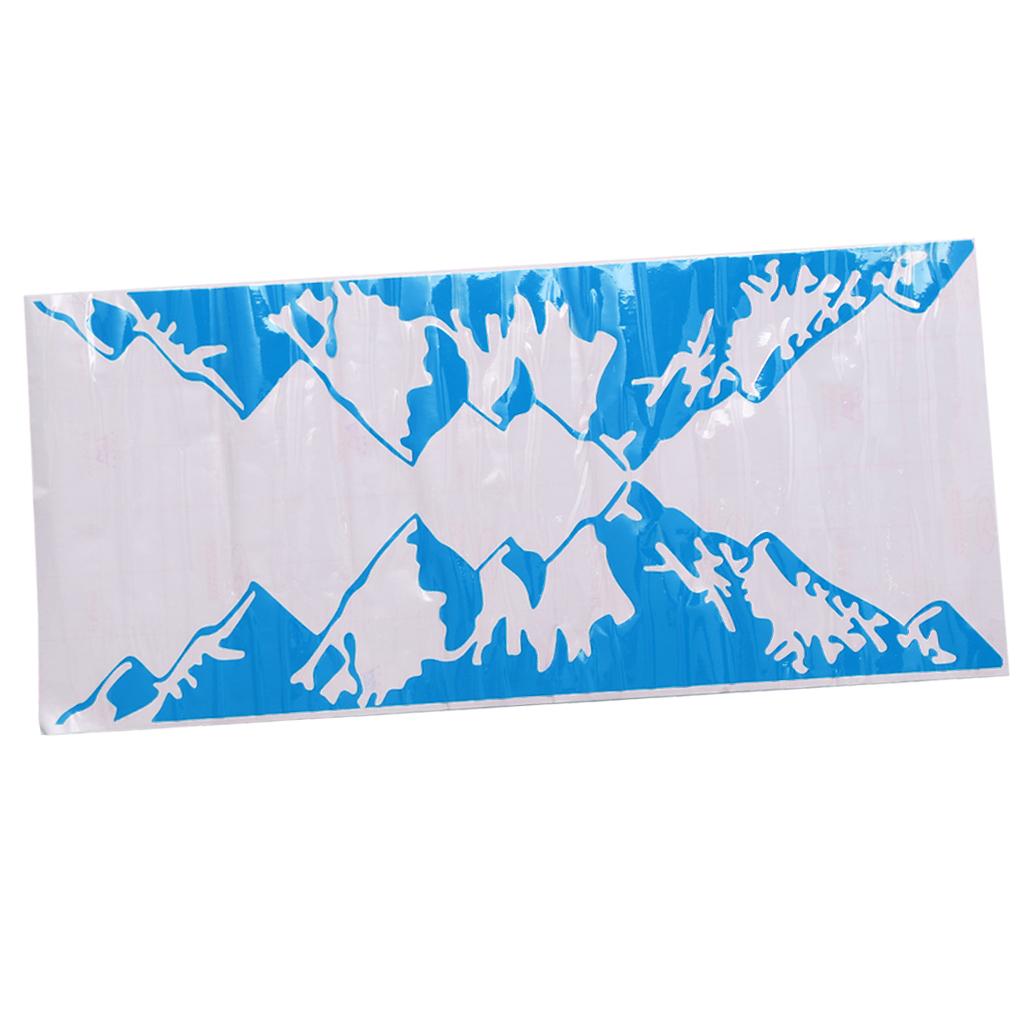 Auto Body Side Stripes Vinyl Graphics Sticker Mountain Sticker Decal Blue