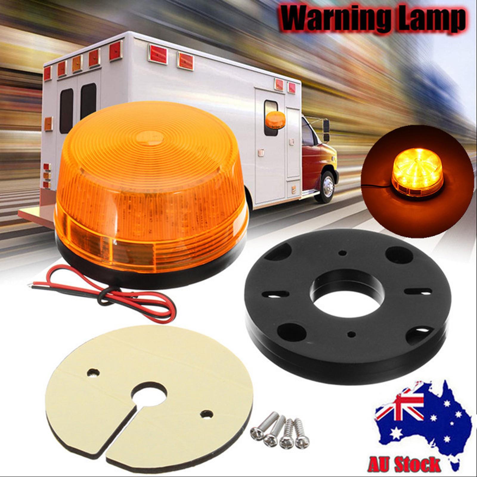 Amber LED Emergency Flash Strobe Beacon Warning Light for Vehicle Truck