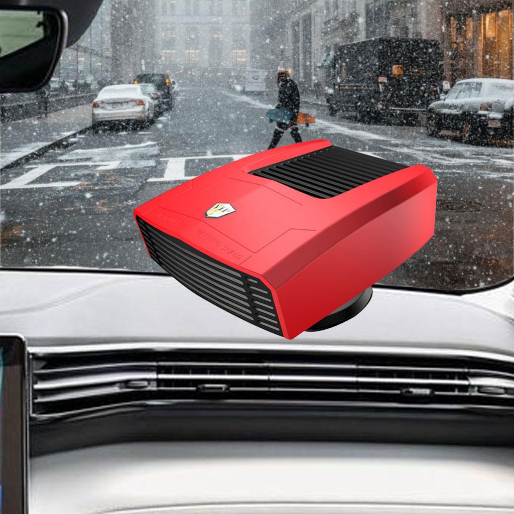 Car Heater Cooling Air Purify with Rotary Holder Electric Dryer 12v Red