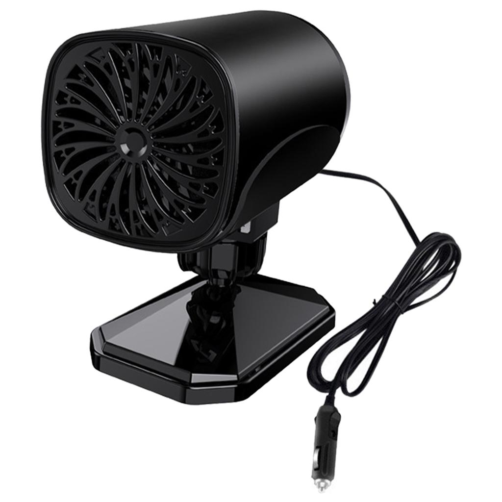 Car Heater Heating and Cooling Fan Automobile Windscreen Fan 12V Black 