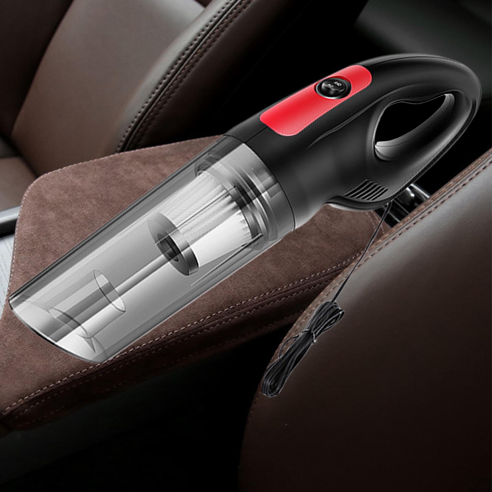 Car Vacuum Cleaner Handheld Vacuum Small Quick Charge  Wired Black