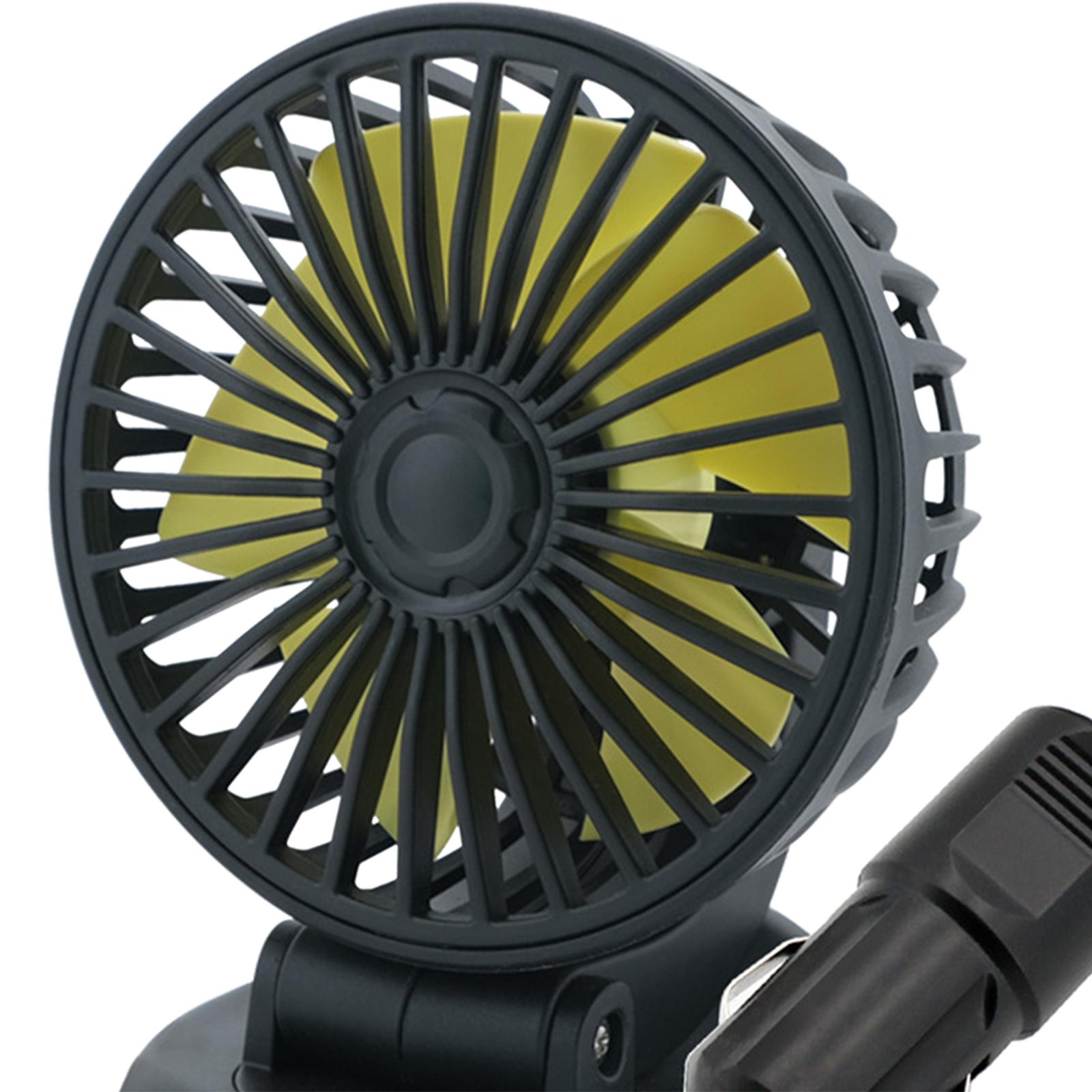 car fans Adjustable Rotatable Cooler Fans Portable for Vehicle Truck  12V
