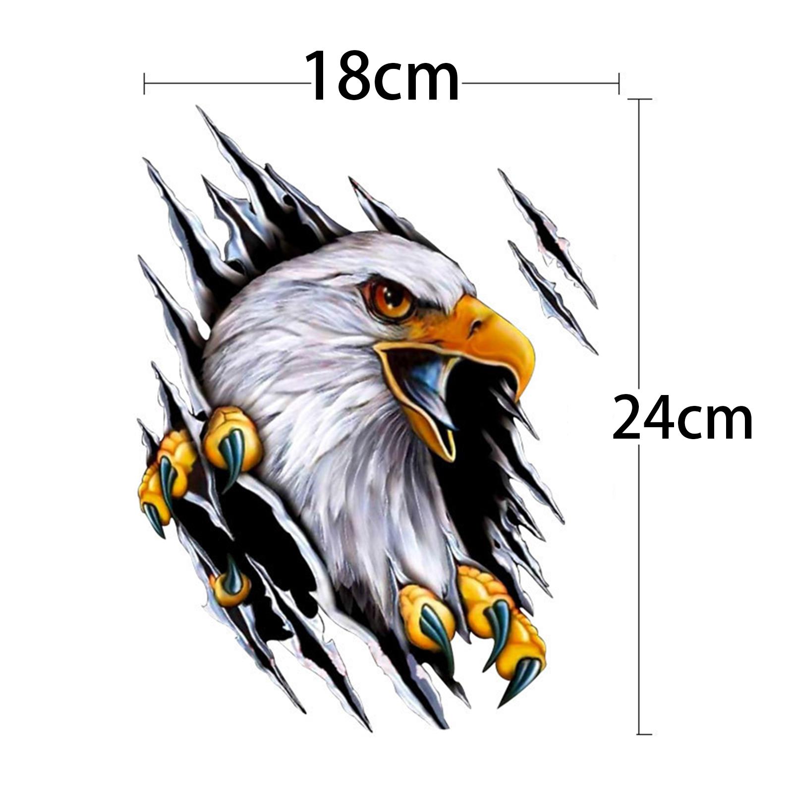 Eagle Car Sticker Decals Simulation Cartoon for Bumpers Motorcycle Right