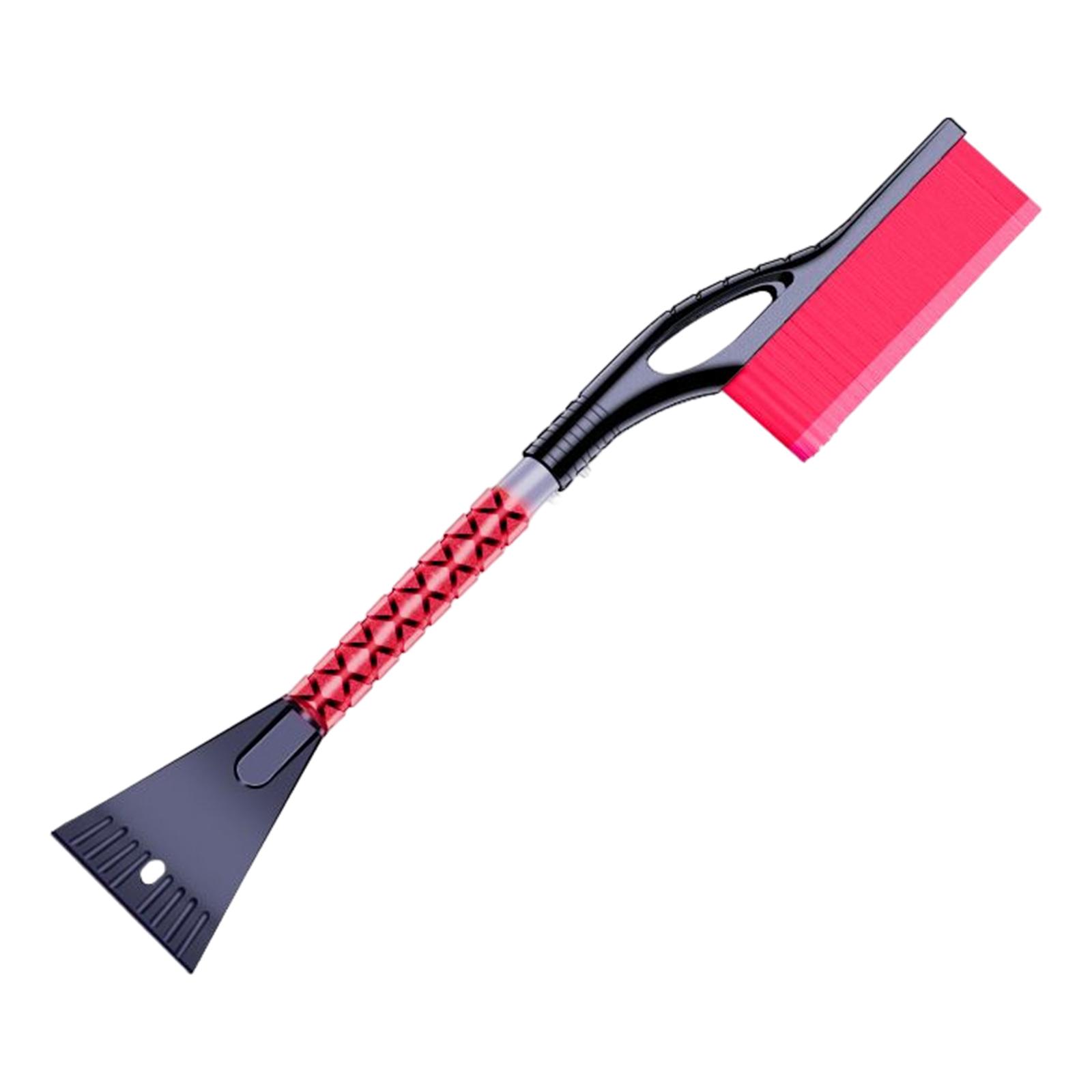 Snow Brush & Snow Shovel Universal Aluminum for Car Windshield Garden Red