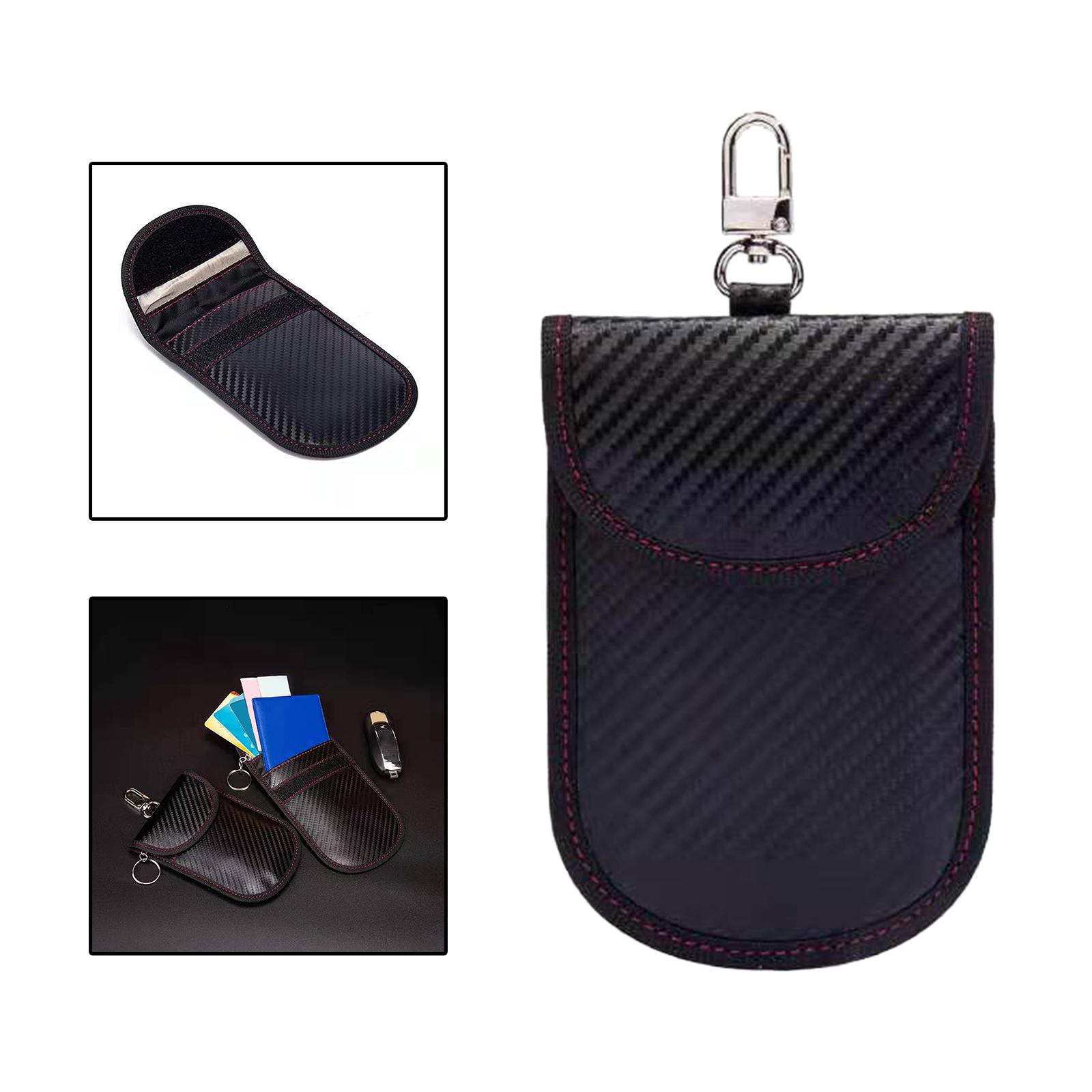 Car Key Signal Shielding Bag with Card Slot Security Protector for Car Fob