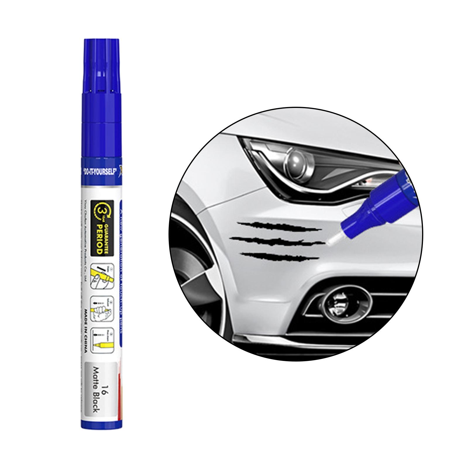 Car Touch up Paint Pen Waterproof Supplies Car Scratch Repair Pen Automobile Matte Black