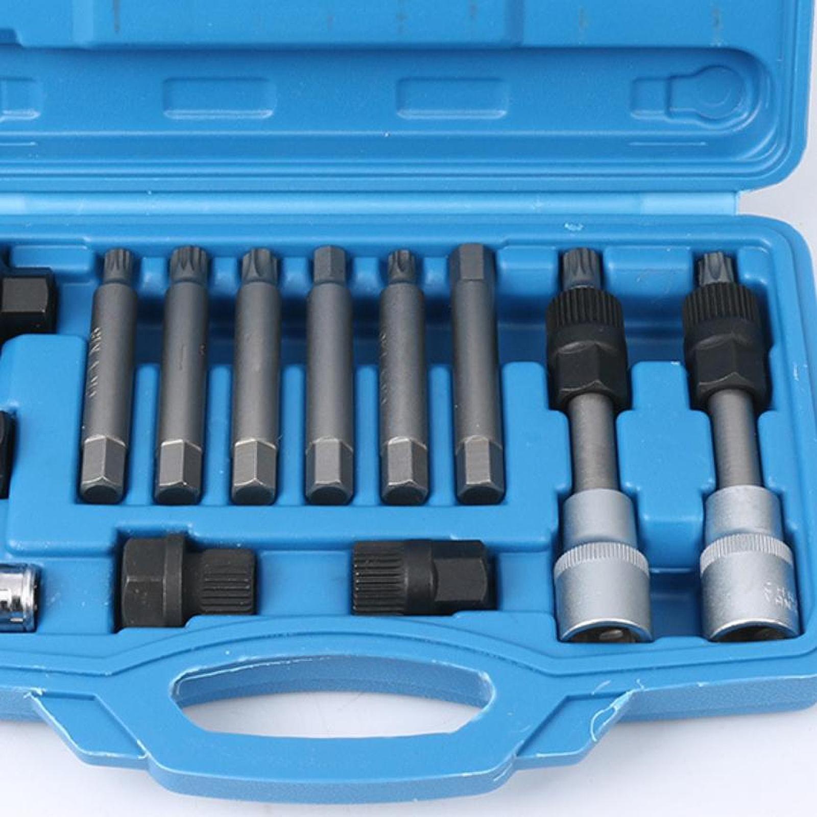 13 Pieces Alternator Pulley Removal Tool Set Engine Belt Disassembly Remover