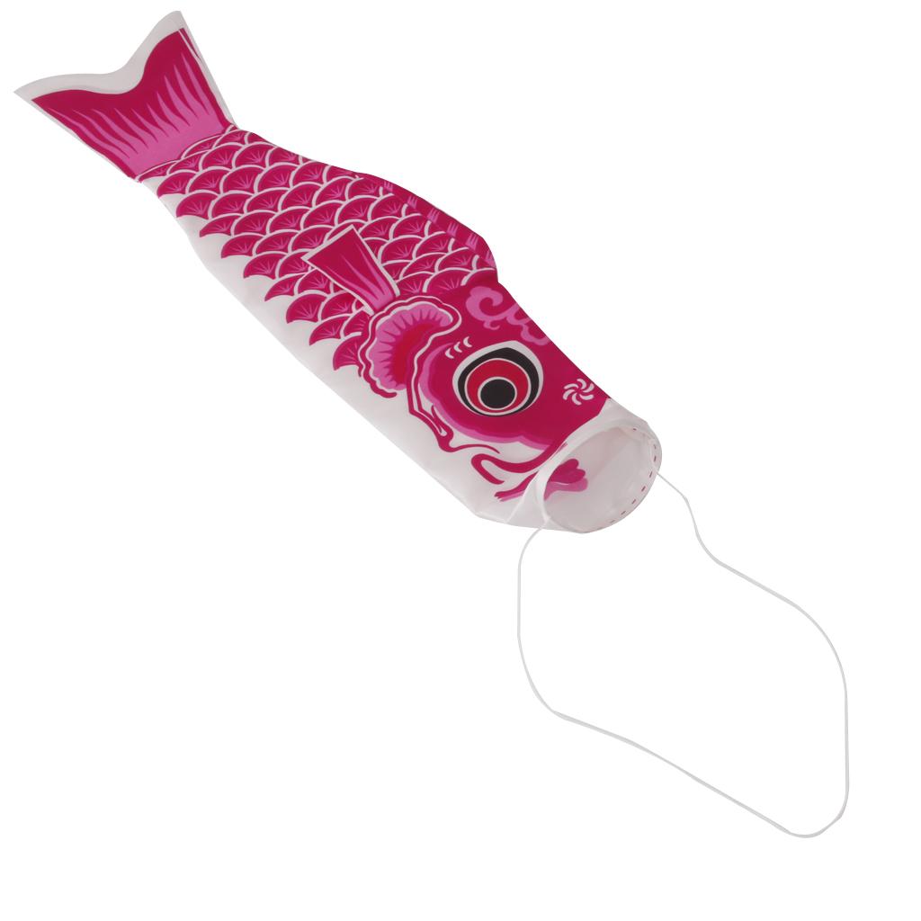 40cm Japanese Carp Windsock Streamer Fish Flag Kite Nobori Koinobori Pink