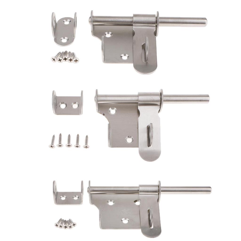 Stainless Steel Gate Garage Door Lock Latch Barrel Bolt ...