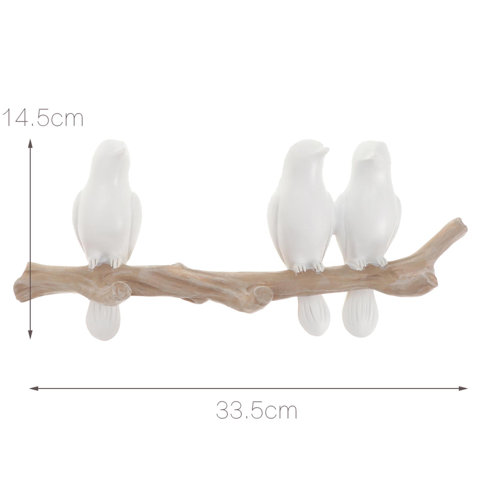 Wall Mounted Coat Rack Birds On tree Branch Hanger Hooks ...