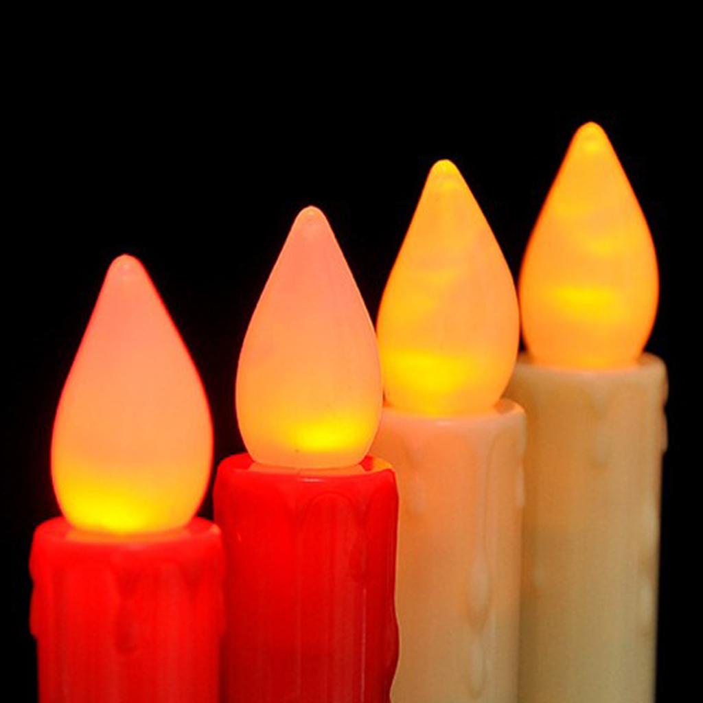 Electric Flameless LED Fake Tealight Candles Church Votive Candles Bulb