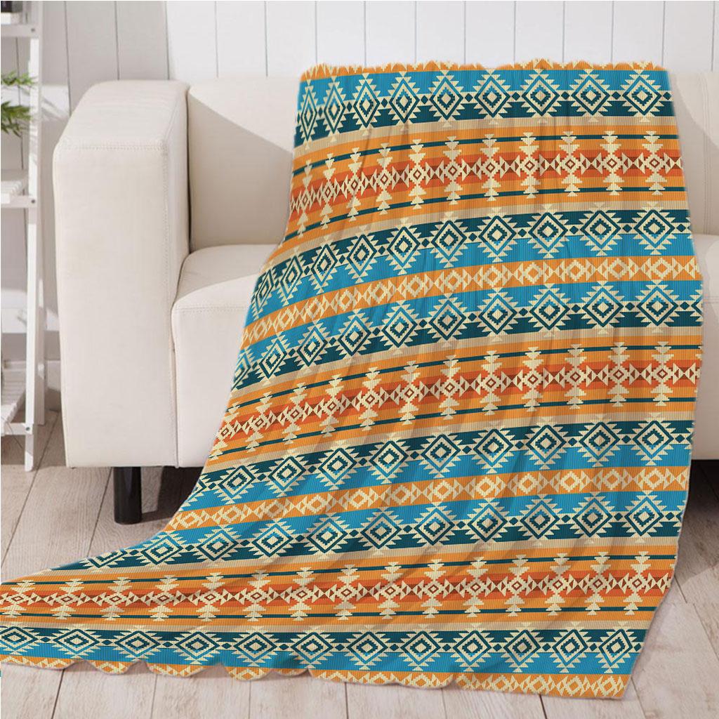 Digital Printing Flannel Blanket Soft Bed Sofa Throw Blanket 130x150cm E