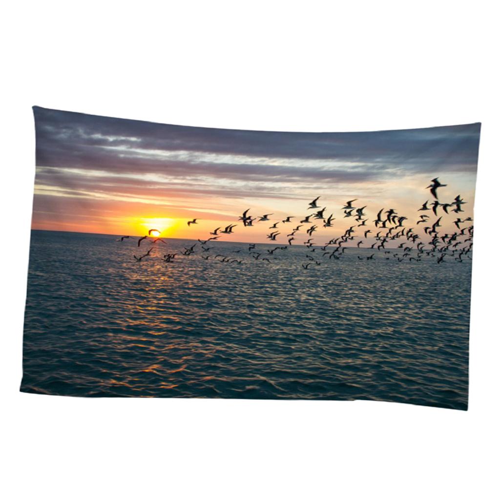 Flying Bird Tapestry Hang Wall Blanket Digital Printing Home Decor 150x130cm
