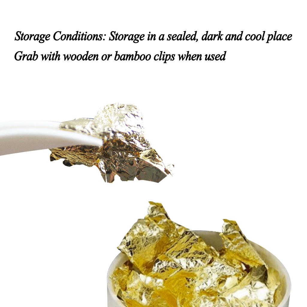 Gold Leaf Flake for Decorative Crafts Arts Nails Slime Cake Food Decor 1pc