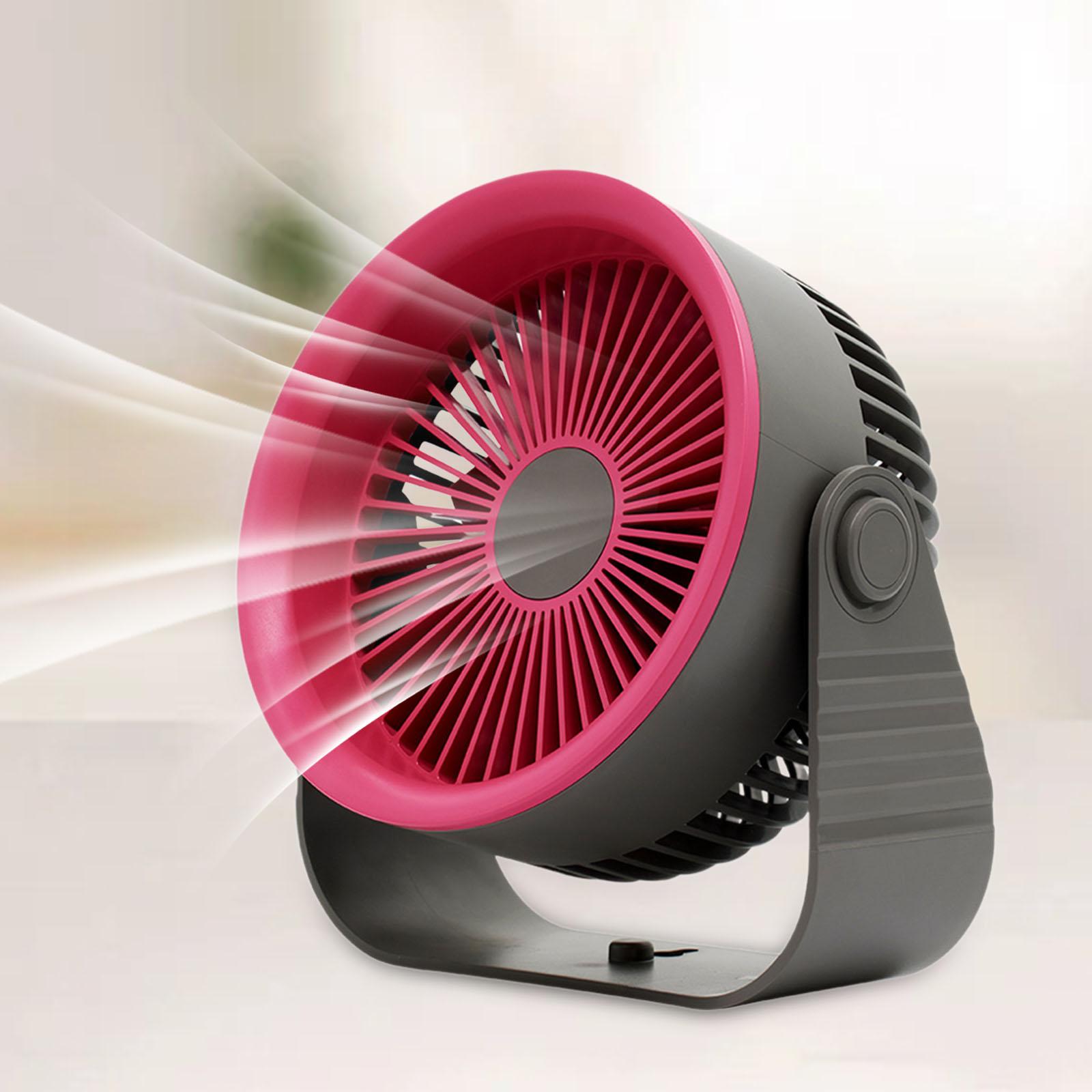 Rechargeable Fan 90° Adjustable Tilt Personal Fan for Kitchen Office Gray