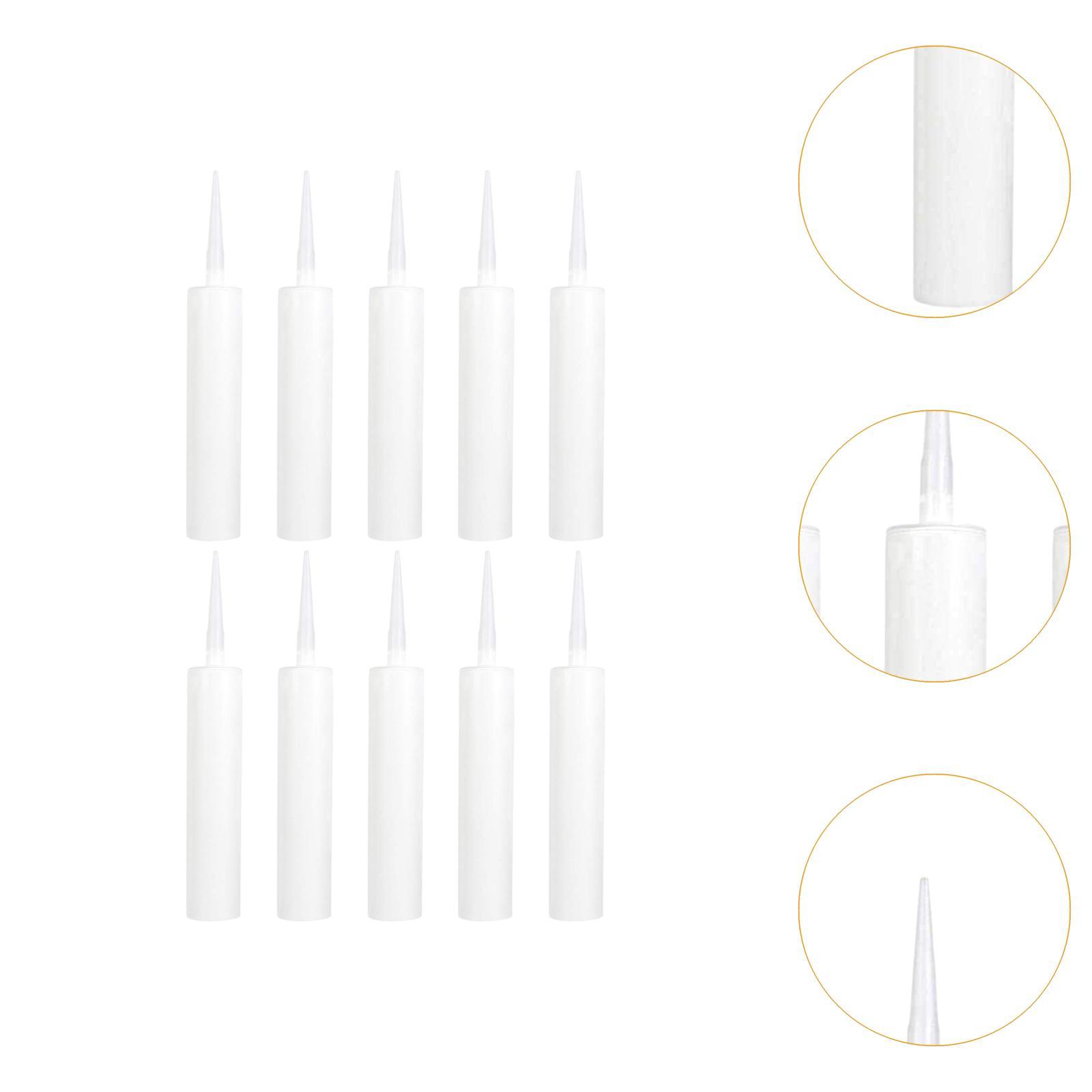Empty Caulk Tubes Fillable Filling Cracks 310ml Tiles Caulking Sealant Tubes 10Pcs