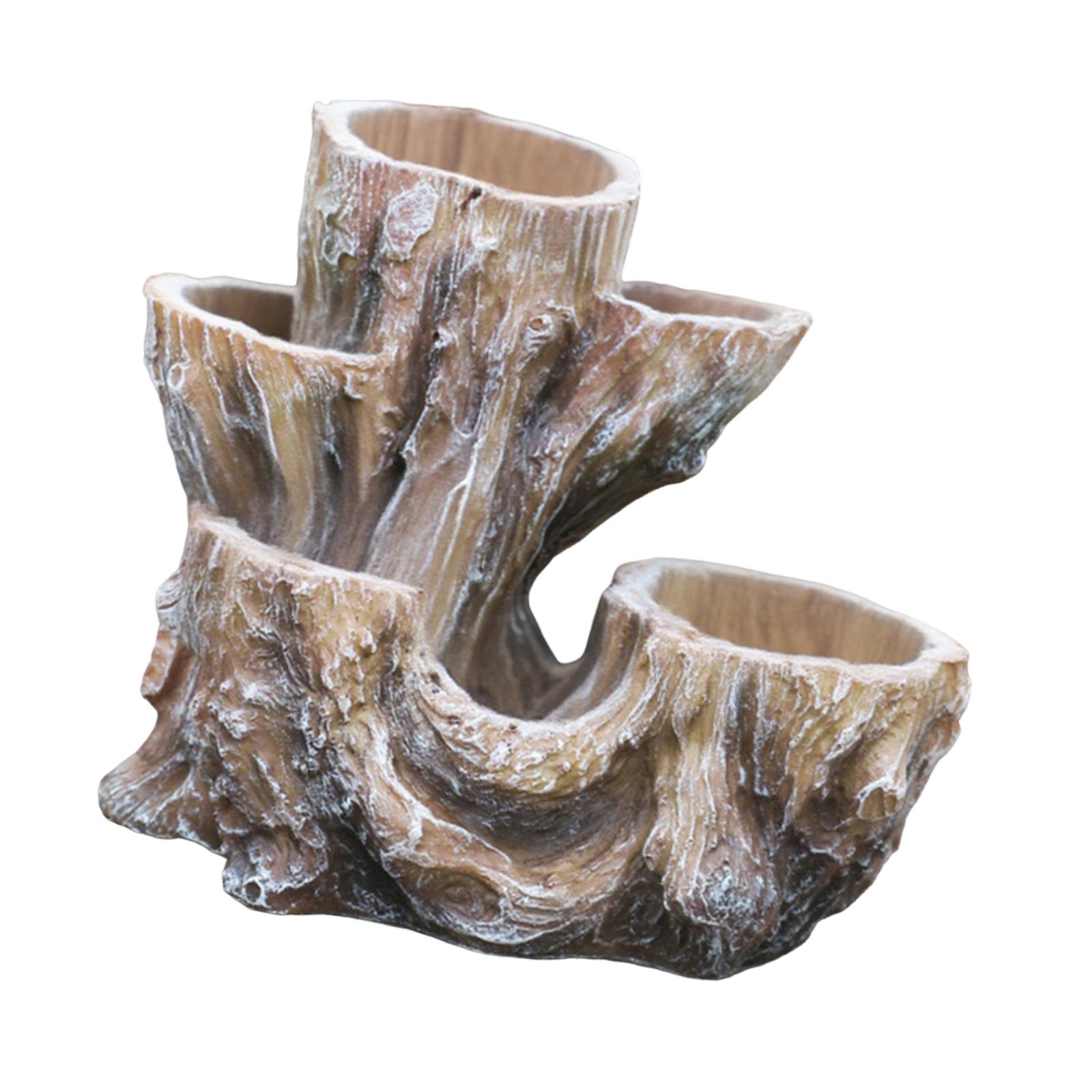 Tree Stump Flower Pot