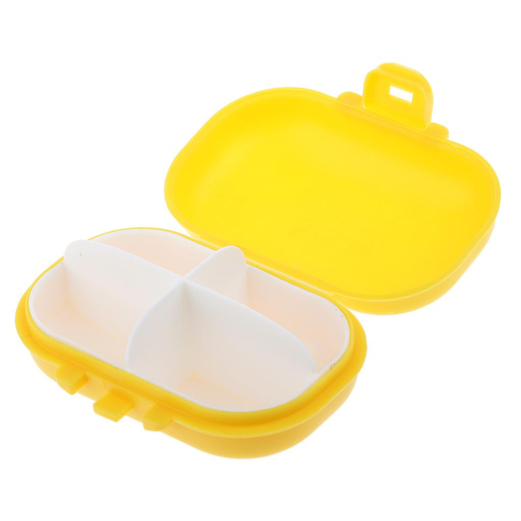 Mini Smile Pill Box Travel Medicine Case Storage Container Safe Eco-friendly