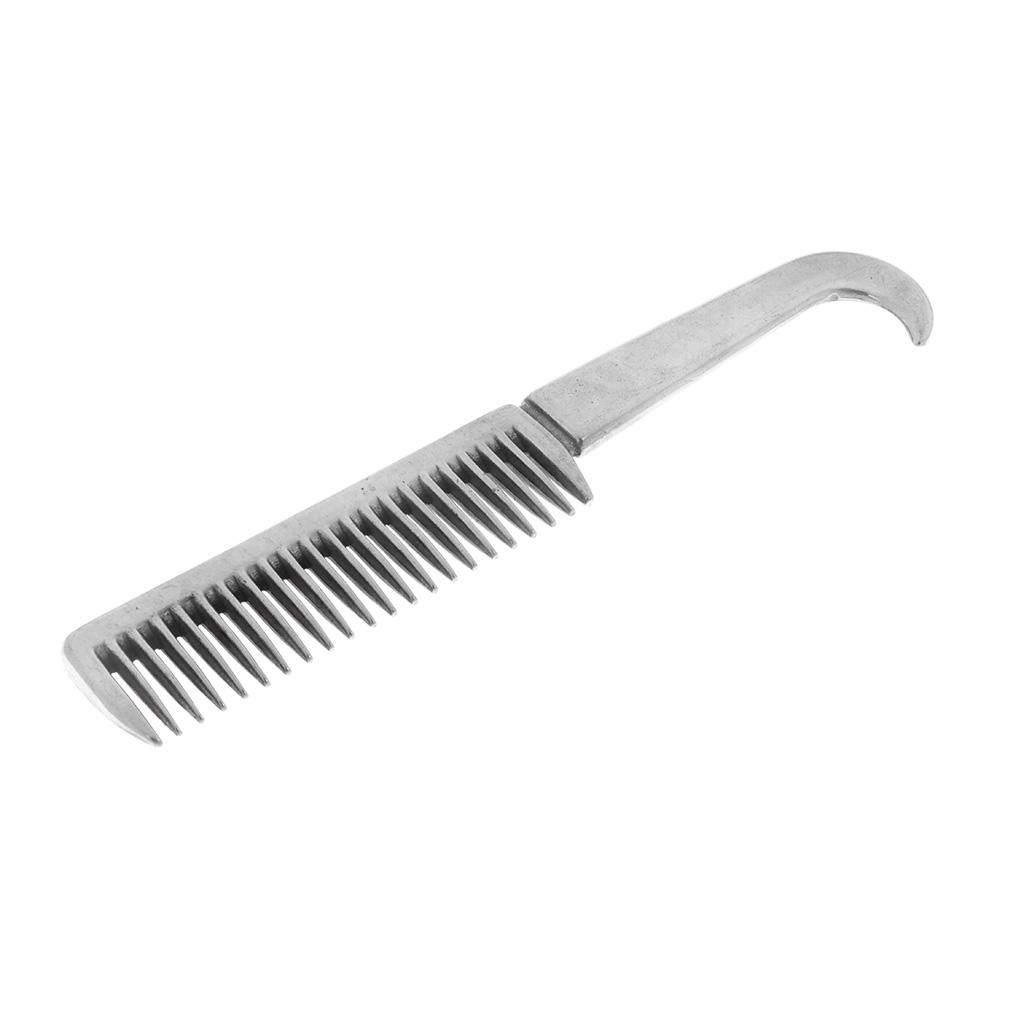 Stainless Steel Polished Horse Pony Grooming Comb Tool Currycomb Durable