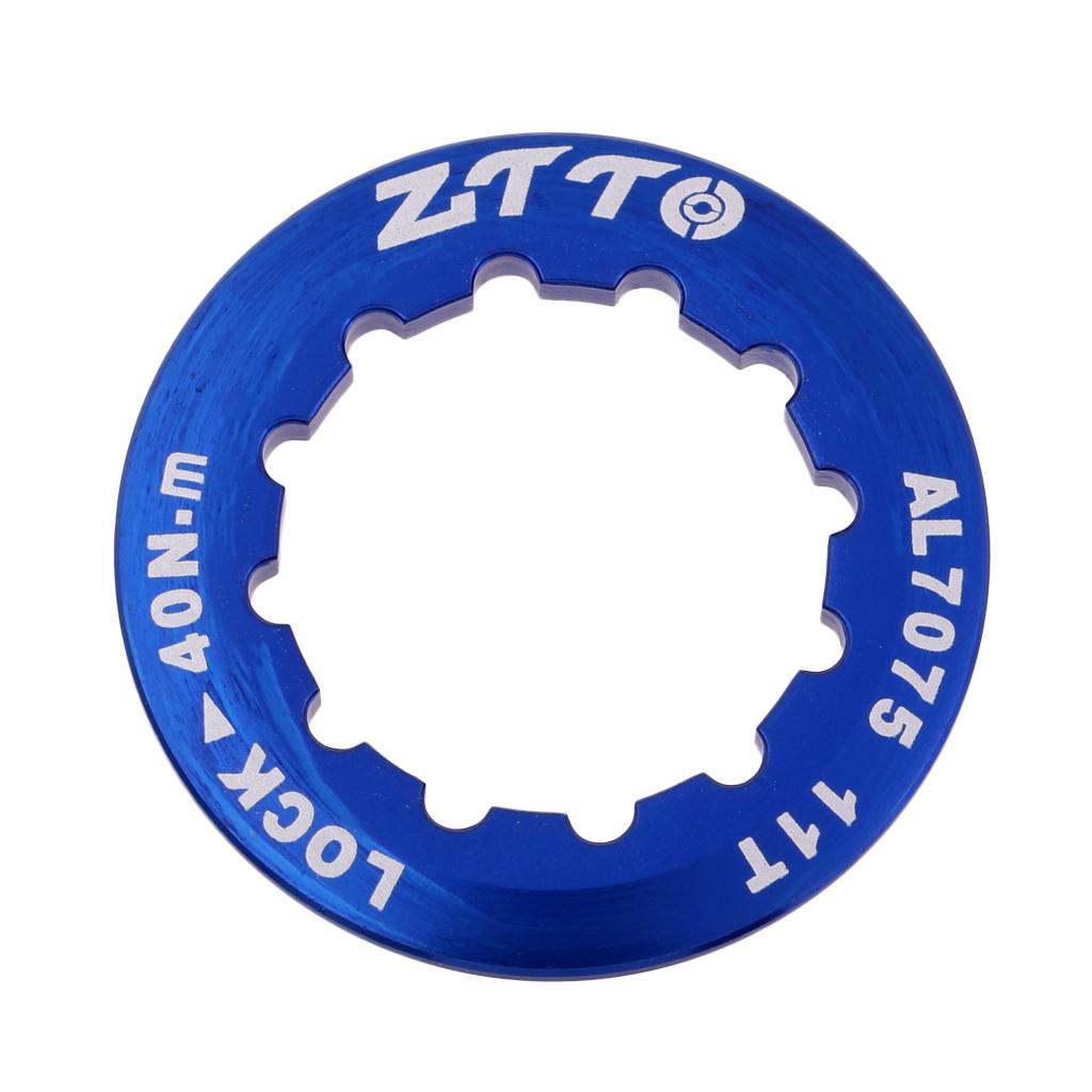 MTB Road Bike Cassette Cover Lock Ring Alloy Flywheel Ring Cover Blue