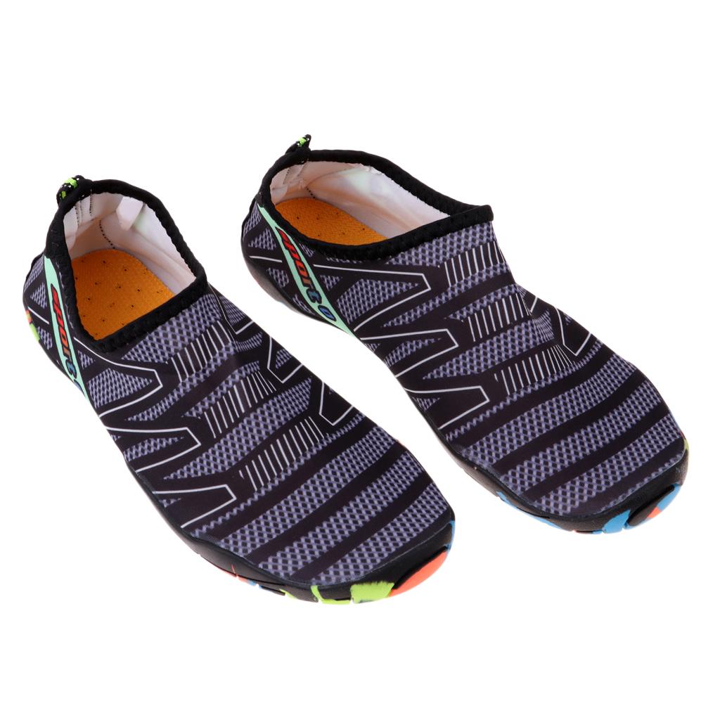 1 Pair Men Women Water Shoes Barefoot Beach Swimming Shoes Aqua Socks 37
