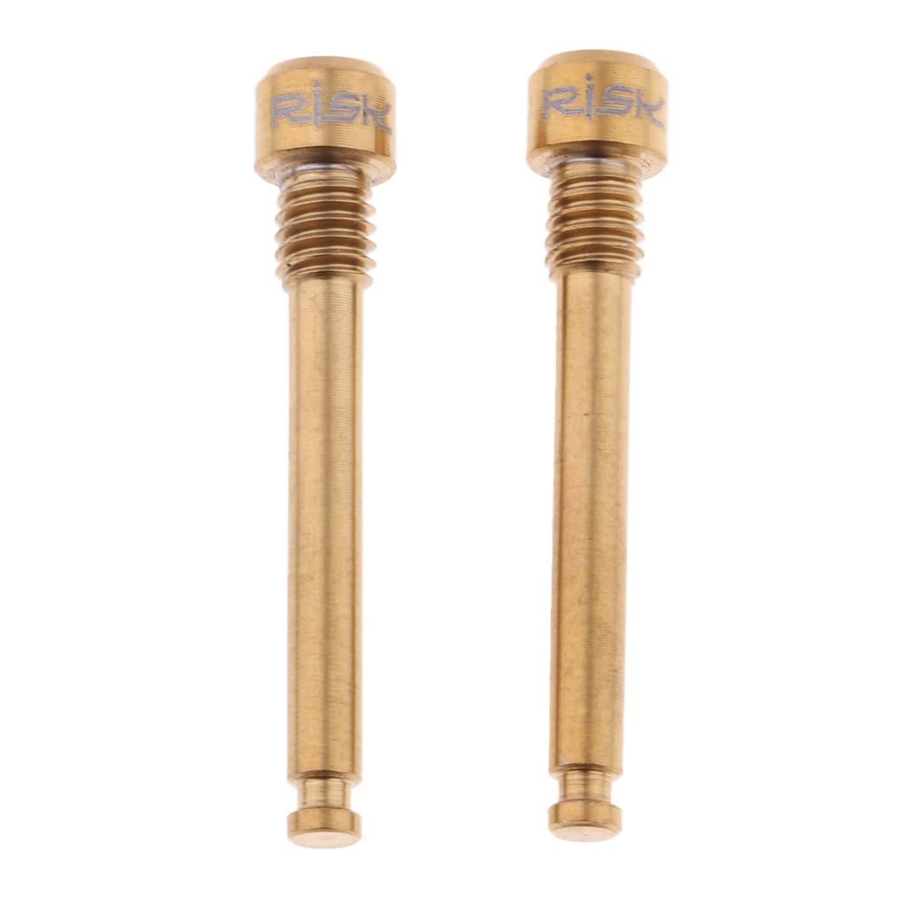 2x Bike Ti M4 Hydraulic Disc Brake Pad Thread Pins Brake Plugs Bolts
