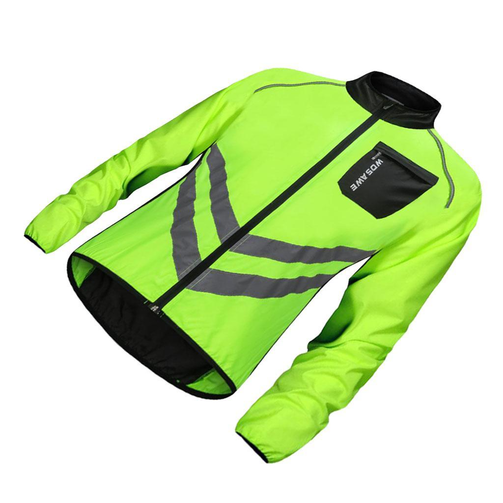 Cycling Bicycle Bike Windproof Long Sleeve Jersey Jacket Windproof Coat 3XL