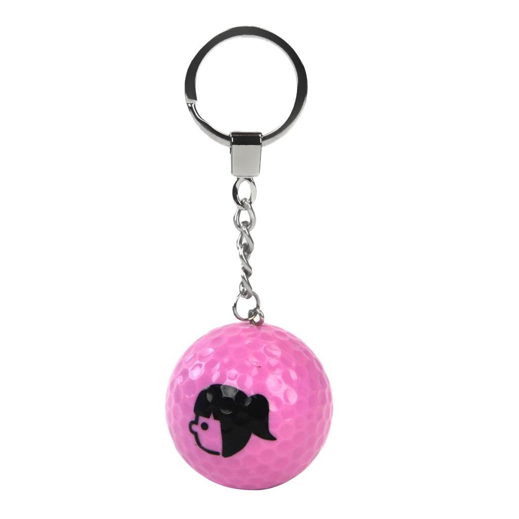 Golf Keyring Souvenirs Gifts Key Chains for Men Women Golf Lovers Pink