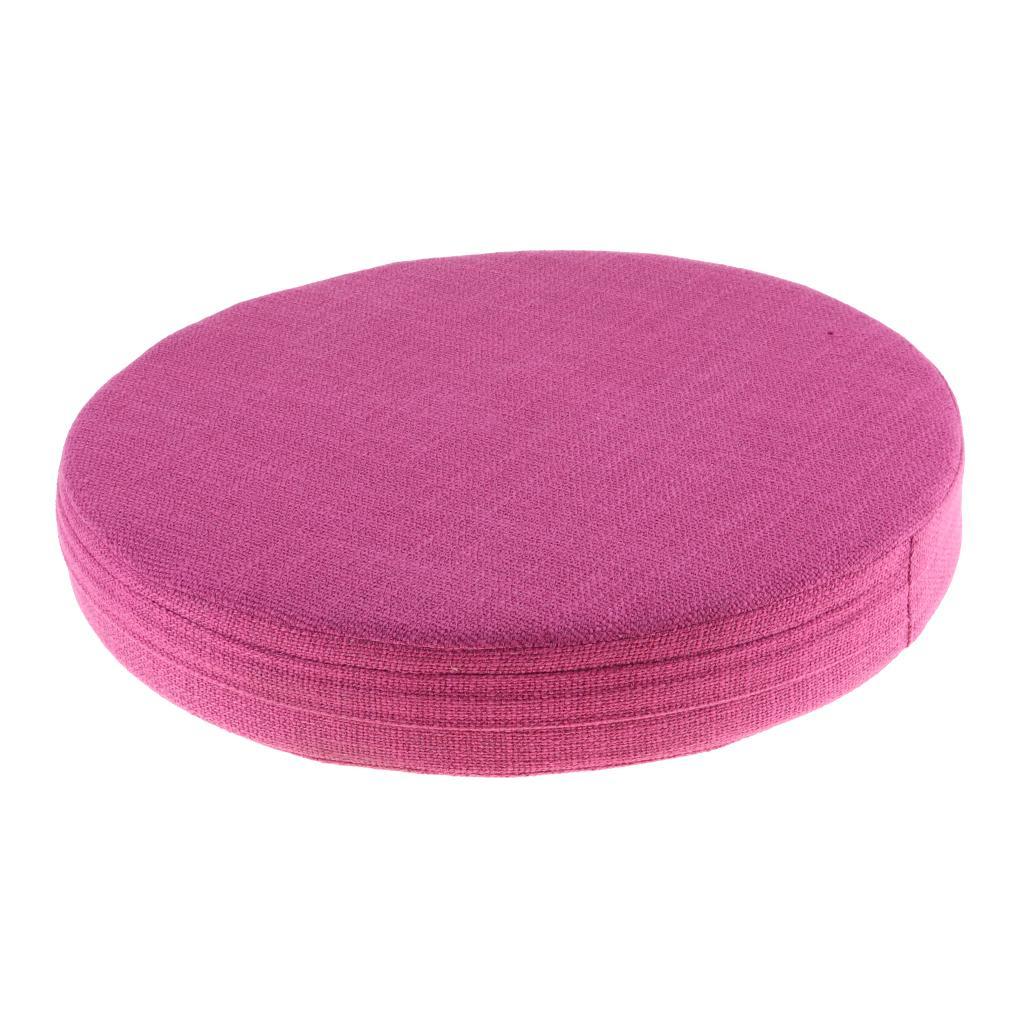 Round Yoga Meditation Cushion for Body Fitness Exercise  Rose 