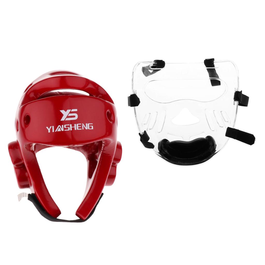 Adults Taekwondo Protective Gear MMA Kick Soft Sponge Headgear Helmets