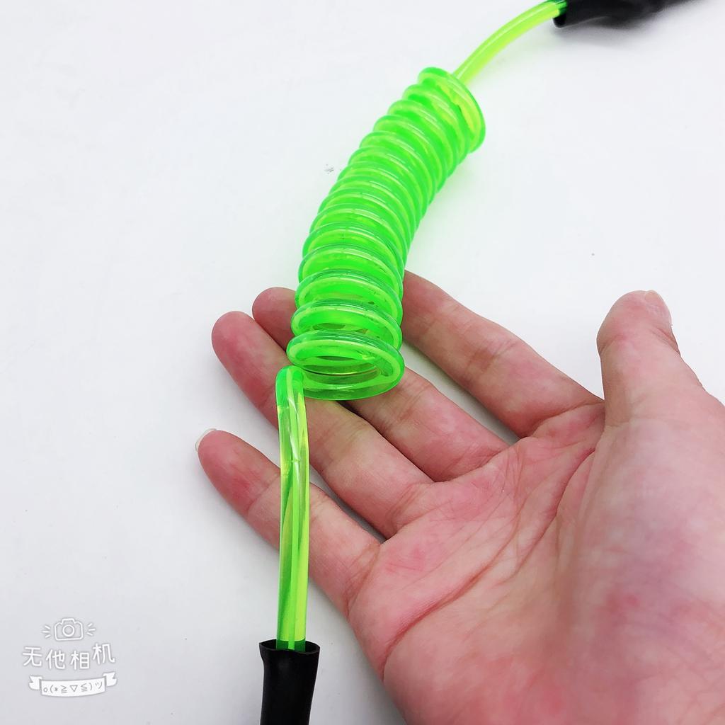 3xPaddle Safety Rod Elastic Leash Boats Raft Stretch Rope Fluorescent Green